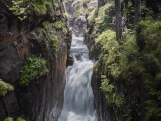 Falls at Pont d'Espagne in the Pyrenees