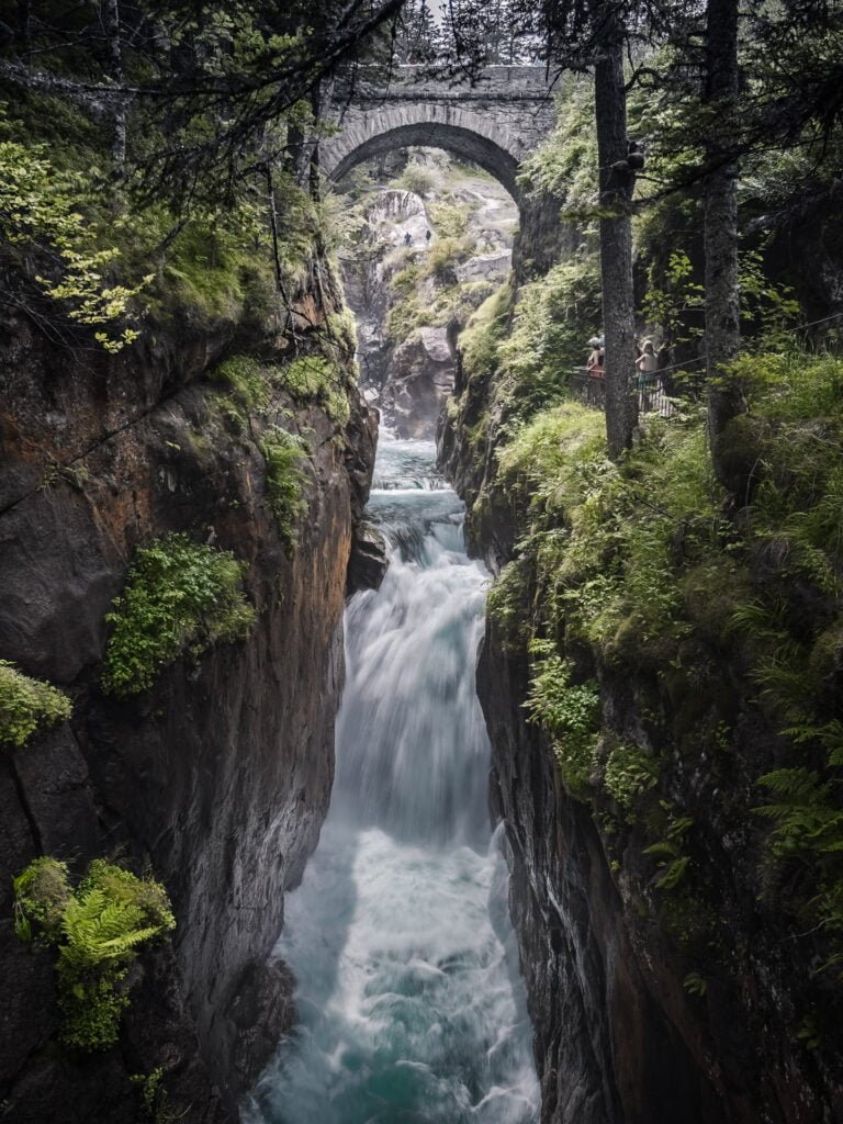 Falls at Pont d&#039;Espagne in the Pyrenees