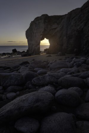 Arch at Port-Blanc near Quiberon, France.