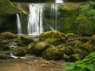 Waterfall of Billaude in Jura
