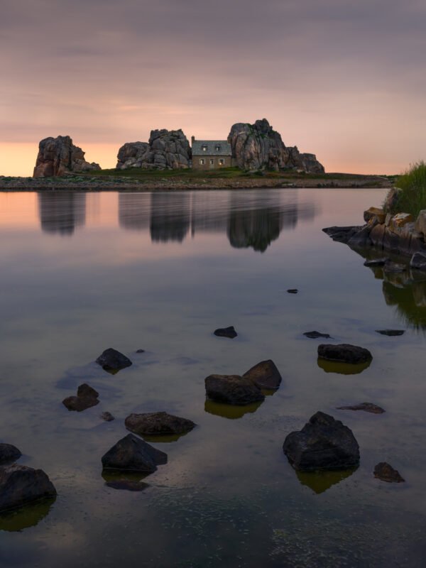 House near Plougrescant, Brittany, France.