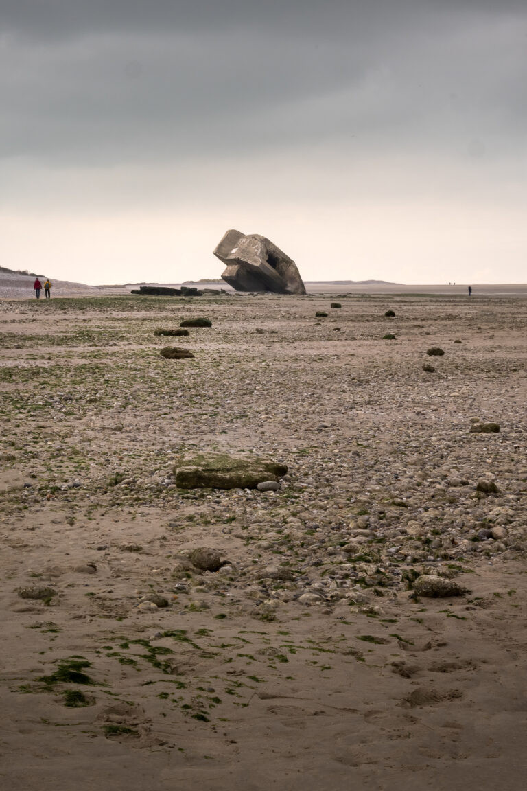 Shore near pointe du Hourdel, Cayeux-sur-Mer, France.