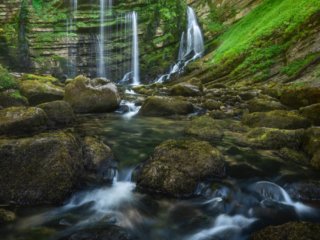 Waterfall of Flumen in Jura