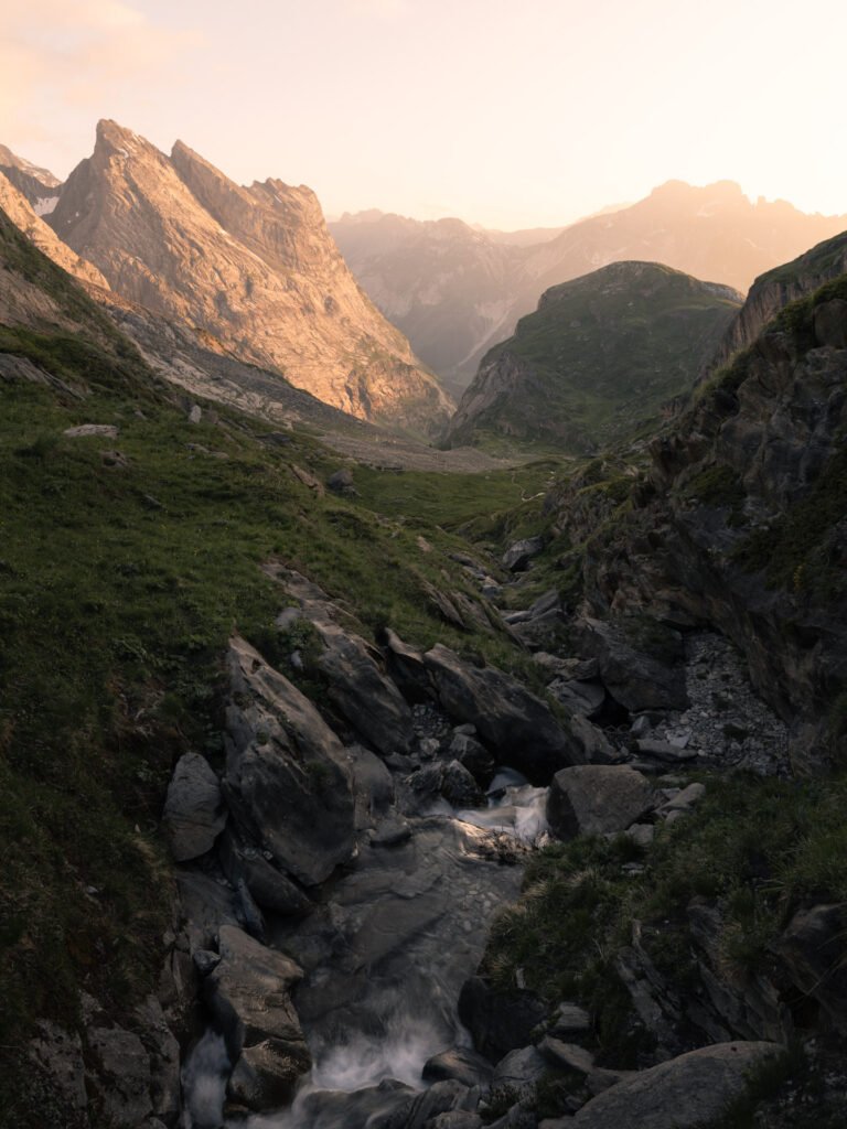 Sunset at col de la Vanoise