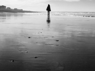 Walking on the shore in Cayeux-sur-Mer
