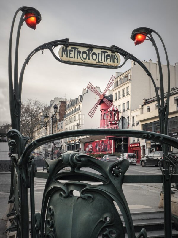 Blanche metro station in Paris, France