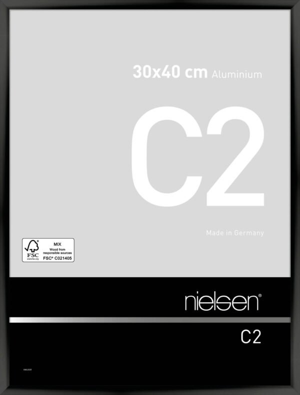 Cadre Nielsen jet poli noir
