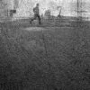 Shadow through broken glass