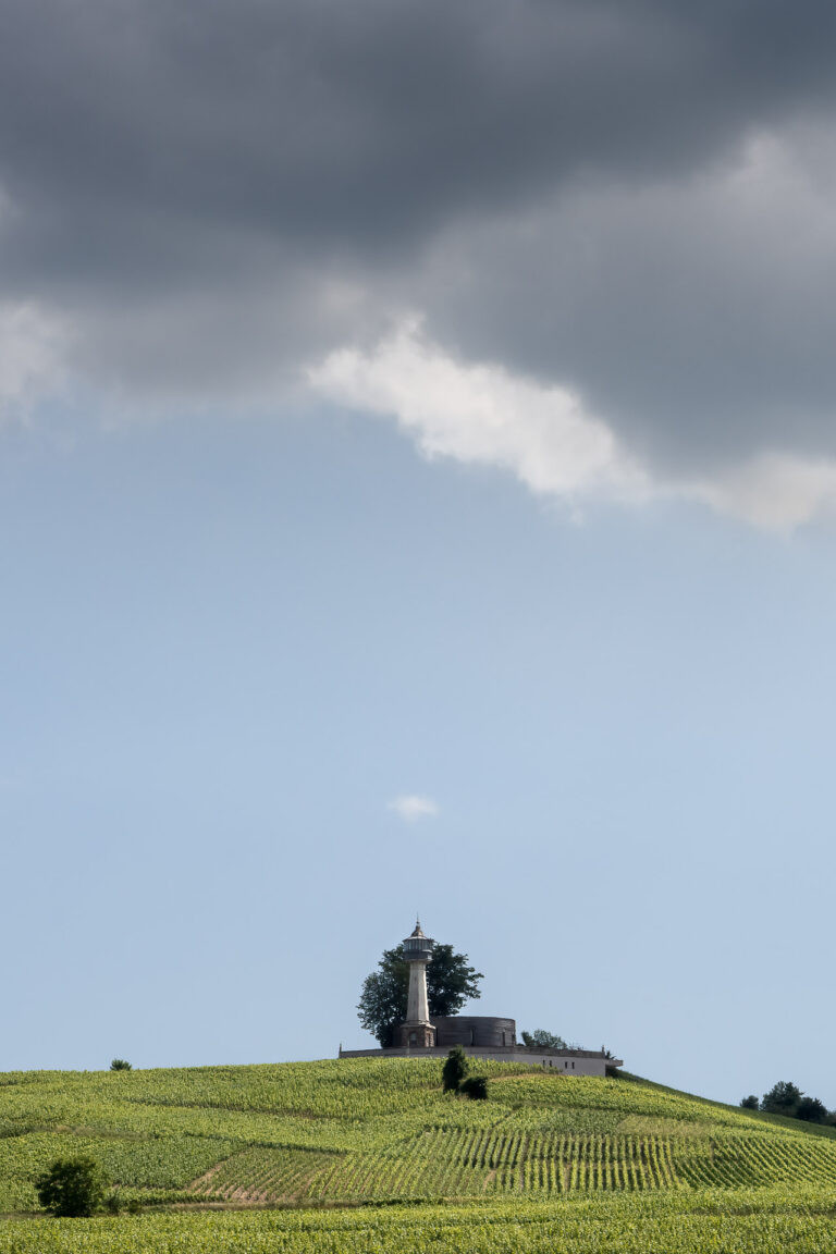 Lighthouse in the vineyards at Verzenay.