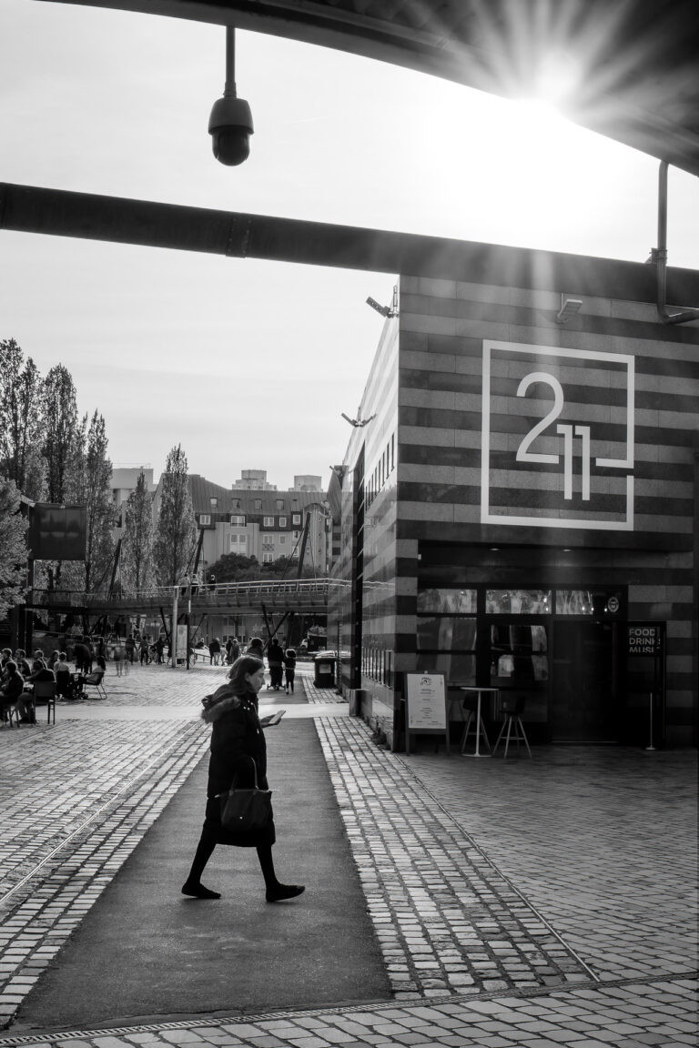 Woman looking for a place in La Villette, Paris.