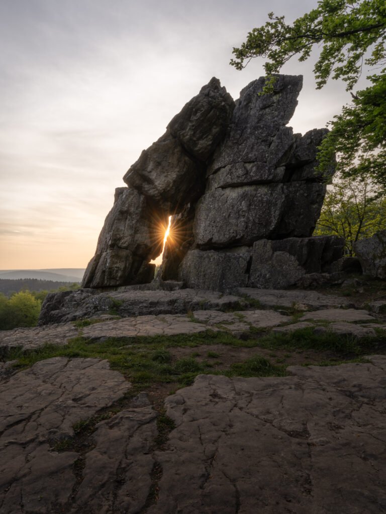 Roc-La-Tour at sunset, Monthermé, France.