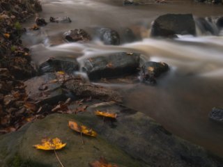 Waterfall des Petits moulins, Cernay-la-ville, France.