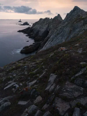Pointe du Raz at sunset, Plogoff, France.
