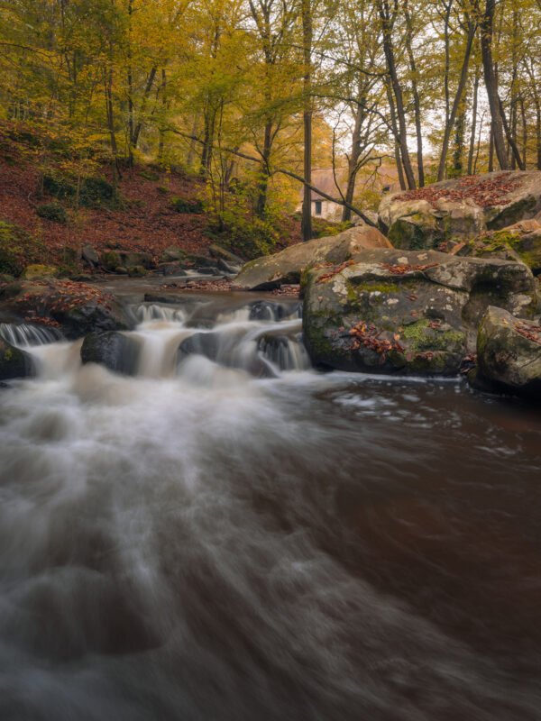 Waterfall des Petits moulins, Cernay-la-ville, France.