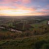 Sunrise at Côte de Jor, Dordogne, Saint-Léon sur Vézère, France.
